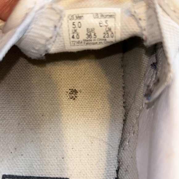 1 of a kind white and black slip on vans womens 6.5 men’s 5 drawn on art design - Picture 7 of 8